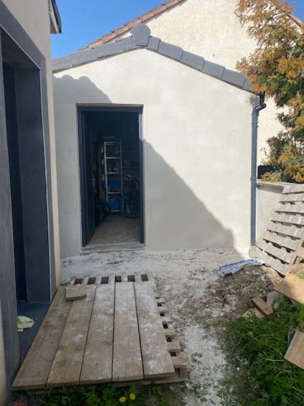 Peintures extérieurs d'une extension de maison type cellier/ garage à Bessières