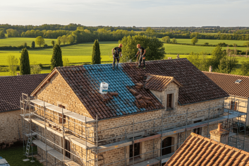 Travaux de rénovation et nettoyage de toiture à Giroussens 81500 dans le Tarn
