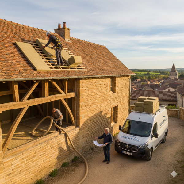 entreprise d'isolation des combles pour une maison ancienne à Rabastens 81800