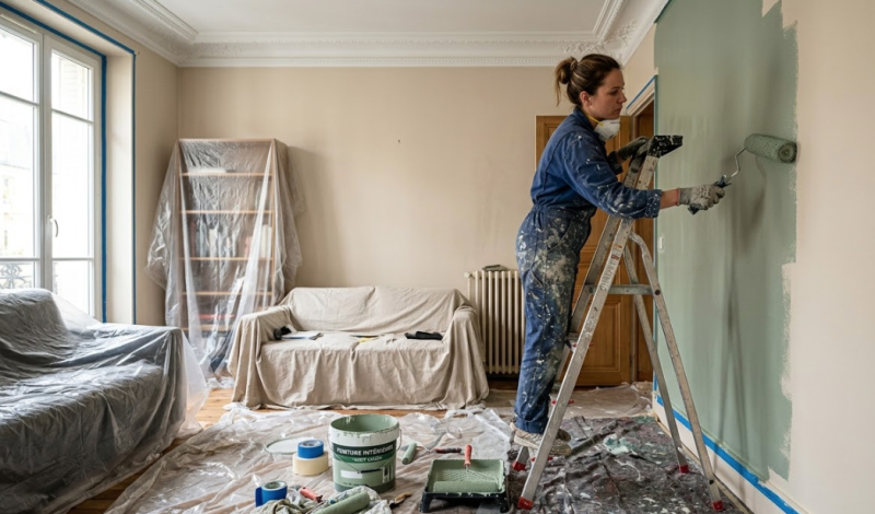 Devis pour travaux de peinture intérieure dans une maison à Rabastens, Coufouleux et Saint-Sulpice